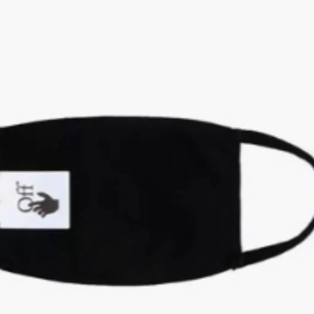 Off-White Diagonal Stripe Face Mask